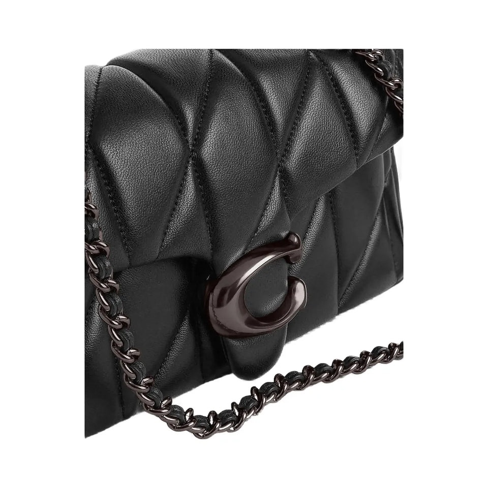 Coach Tabby Shoulder Bag 20 With Pillow Quilting Nappa Leather-Pewter-Black