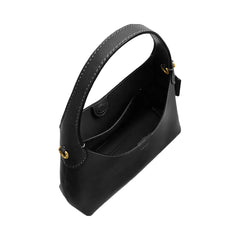 Coach Brooklyn Shoulder Bag 23 Natural Grain Leather-Brass-Black