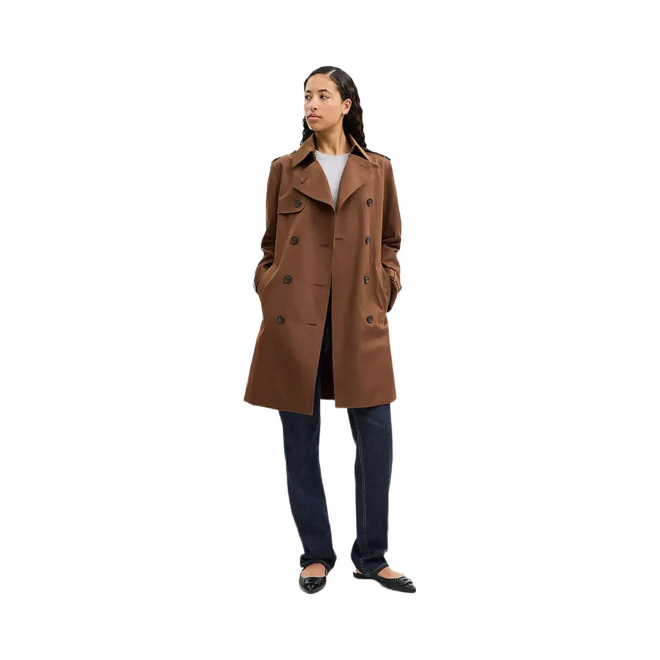 Coach Mid Trench Chocolate Brown
