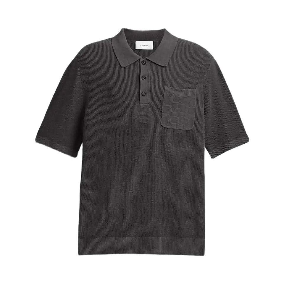 Coach Knit Polo Washed Black