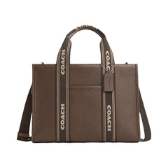 Coach Smith Tote Bag Pebbled Leather-Gold-Dark Stone