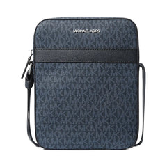 Michael Kors Cooper Signature Logo Flight Bag Admrl-Plblue
