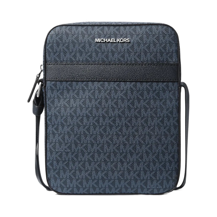 Michael Kors Cooper Signature Logo Flight Bag Admrl-Plblue