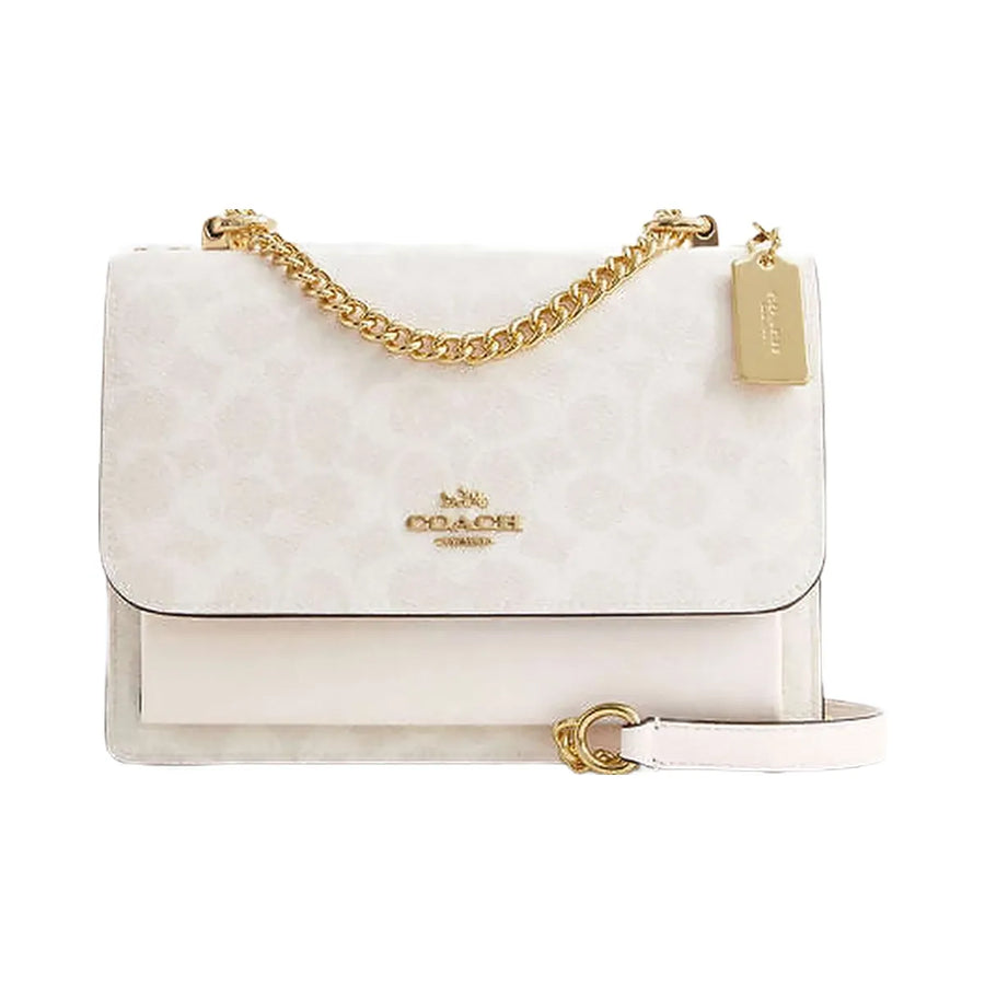 Coach Klare Crossbody Bag In Signature Canvas Signature Canvas-Gold-White-Chalk