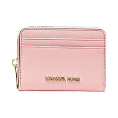 Michael Kors Jet Set Travel Medium Saffiano Leather Wallet Powder Blush