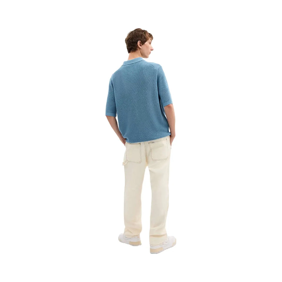 Coach Knit Polo Washed Blue