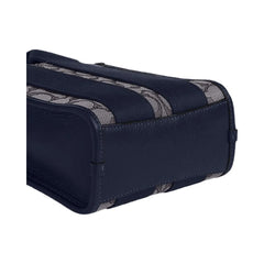 Coach Smith Mini Tote Bag In Signature Jacquard Signature Jacquard-Gold-Navy-Midnight Navy
