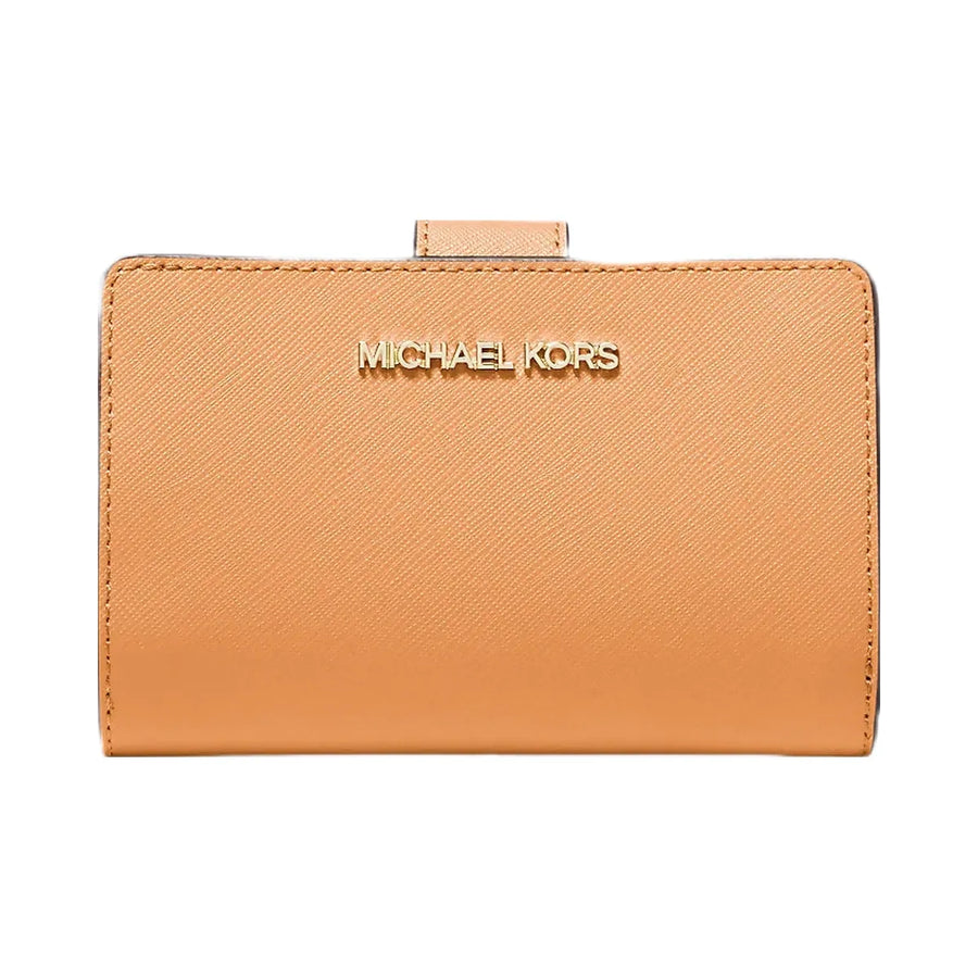 Michael Kors Medium Crossgrain Leather Wallet Cider