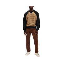 Coach Signature Crewneck Sweatshirt Khaki Signature