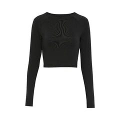 On Movement Long-T Crop Black