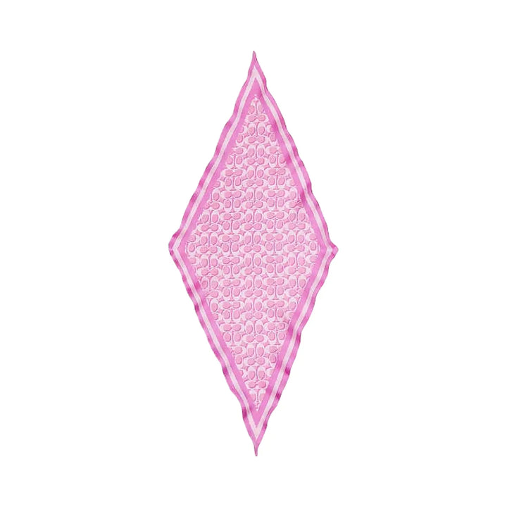 Coach Signature Silk Diamond Scarf Fuschia