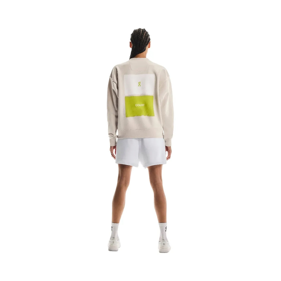 On Club Crew Graphic Silver