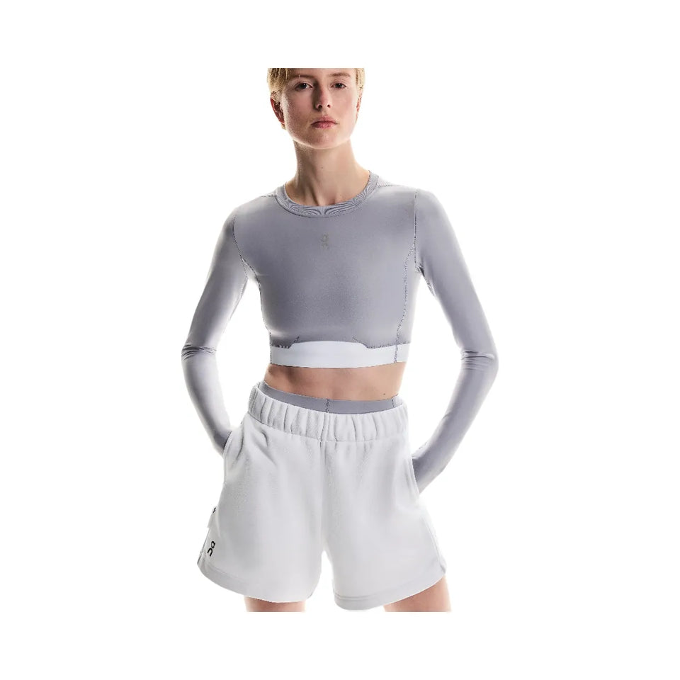 On Train Long Sleeve Crop Lilac