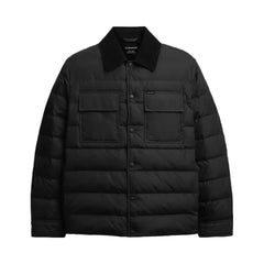 Coach Lightweight Shirt Down Jacket In Recycled Polyester Black
