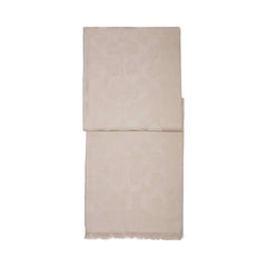 Coach Signature Wrap Wool Silk Blend-Oatmeal