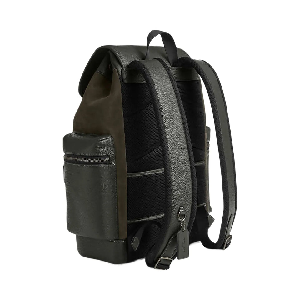 Coach Sprint Backpack Suede-Qb-Uniform Green