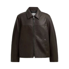 Coach Leather Jacket Burnt Espresso