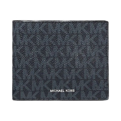 Michael Kors Cooper Logo Billfold Wallet With Coin Pouch Admrl-Plblue