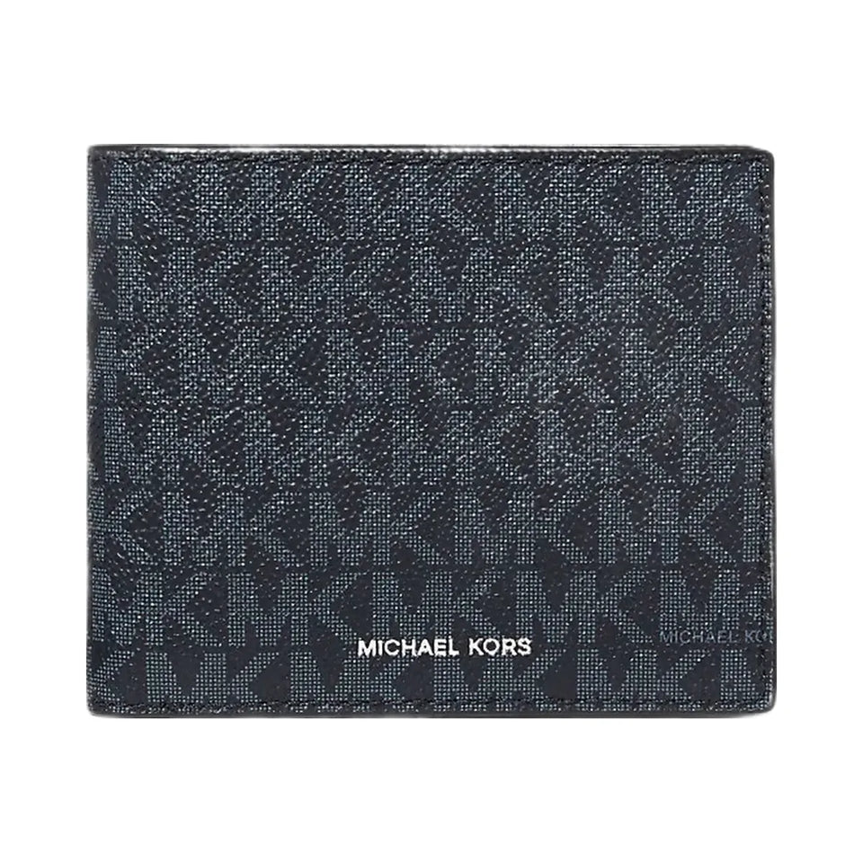 Michael Kors Cooper Logo Billfold Wallet With Coin Pouch Admrl-Plblue