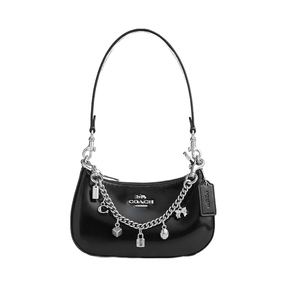 Coach Silver Swagger Chain With Charms Silver-Silver