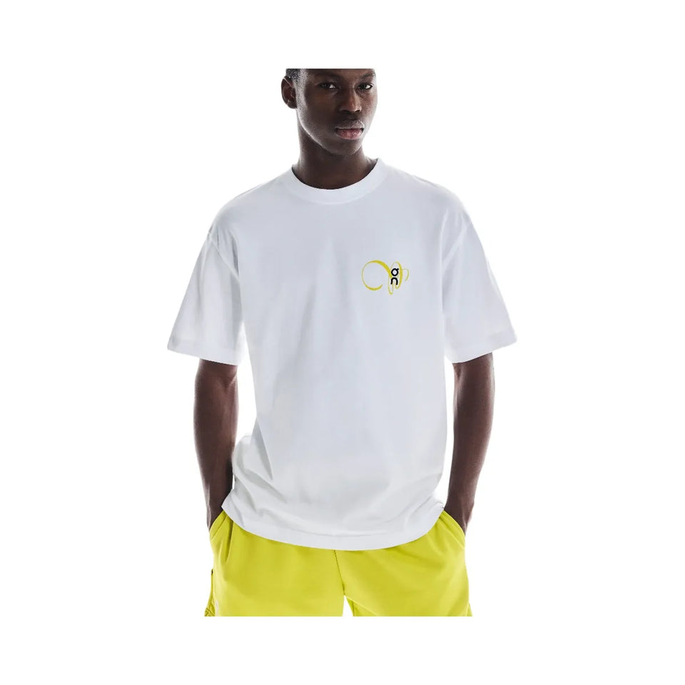 On Club-T Graphic White Lime