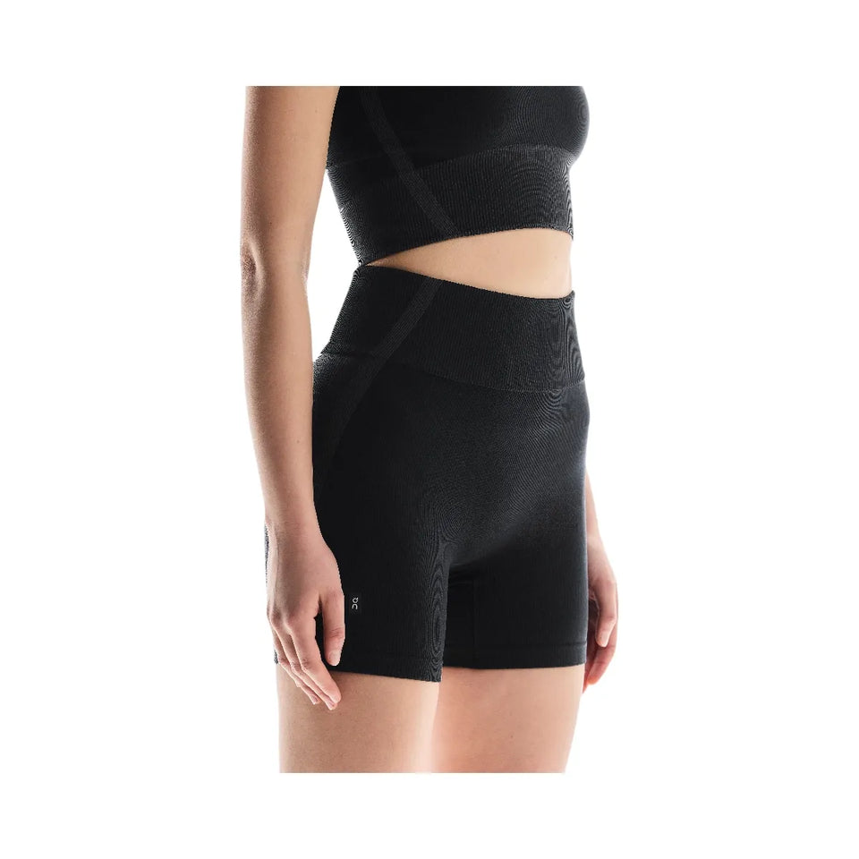 On Studio Knit Shorts Black Eclipse