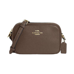 Coach Mini Jamie Camera Bag Pebbled Leather-Gold-Dark Stone