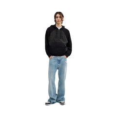Coach Signature Full Zip Hoodie In Organic Cotton Charcoal Signature