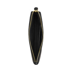 Coach Large Corner Zip Wristlet In Signature Canvas Signature Canvas-Gold-Walnut-Black