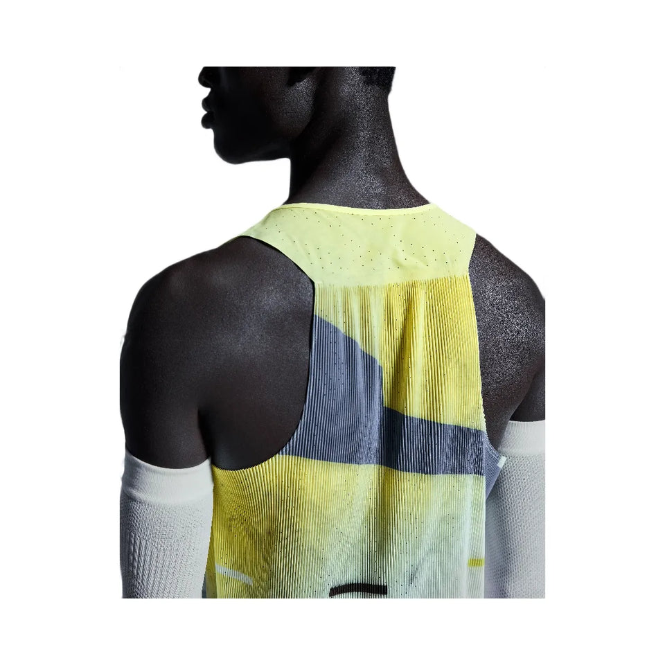 On Race Singlet Limelight Glacier