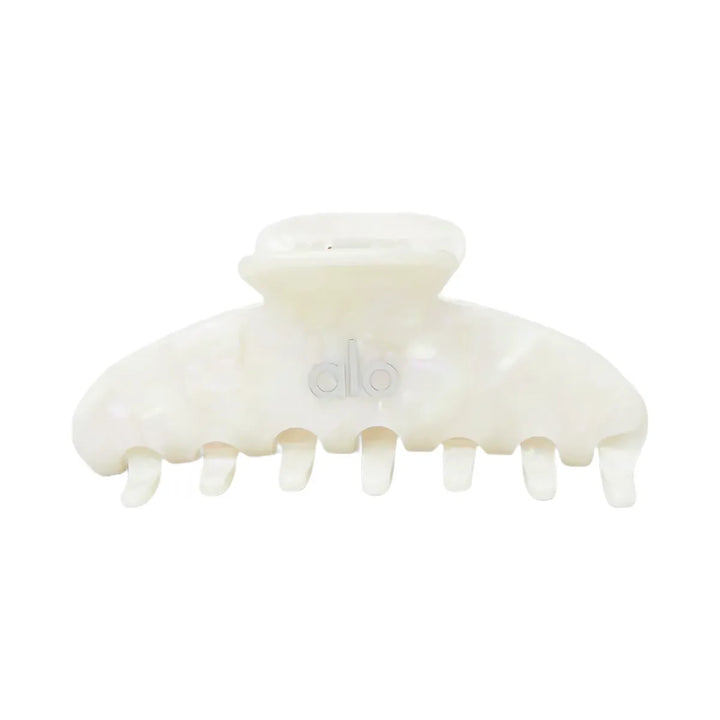 Alo 90's Claw Clip - White Pearl