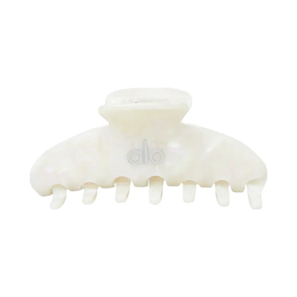 Alo 90's Claw Clip - White Pearl