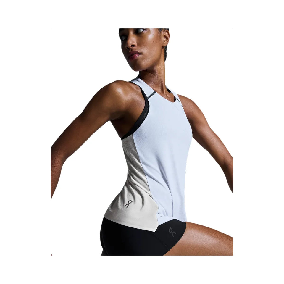 On Performance Tank White Silver