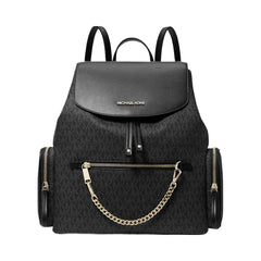 Michael Kors Jet Set Large Logo Backpack Black