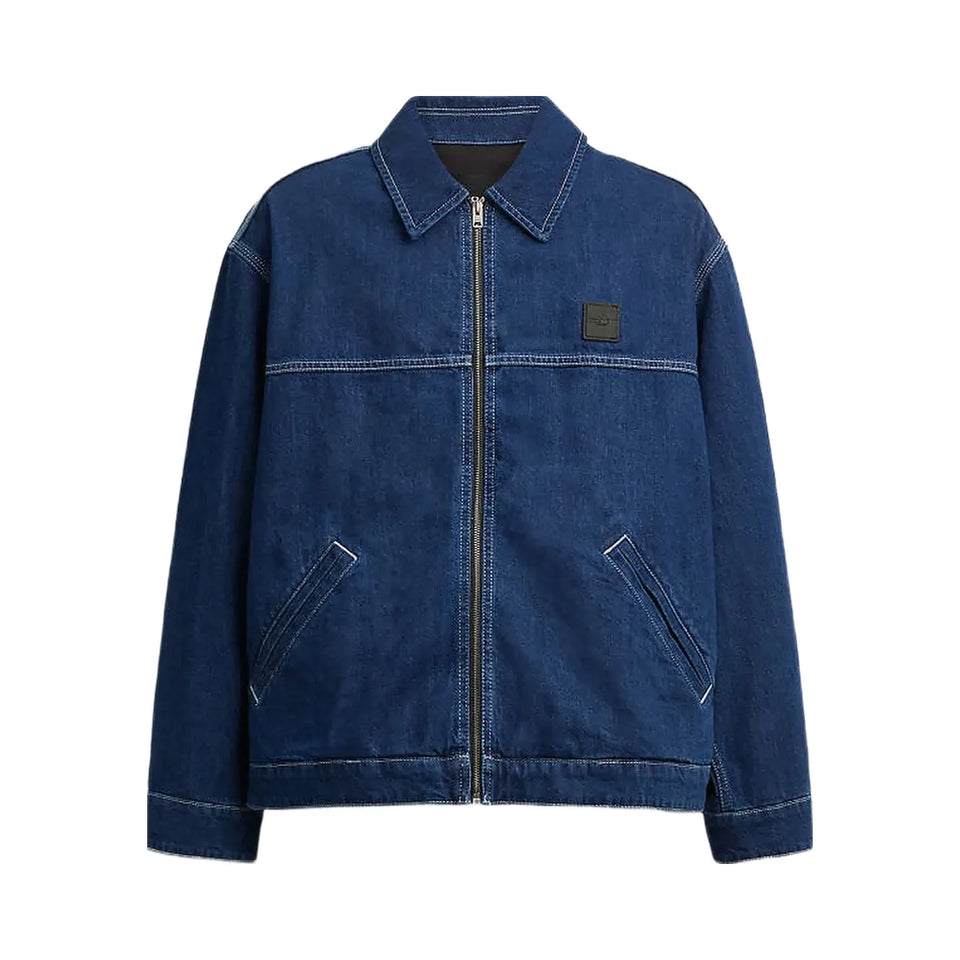Coach Denim Work Jacket Dark Wash