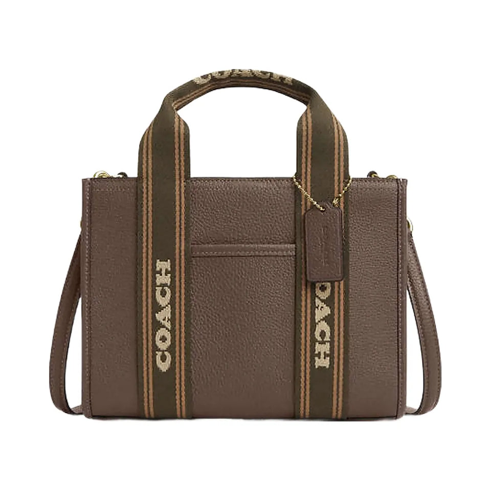 Coach Smith Tote Bag 24 Pebbled Leather-Gold-Dark Stone