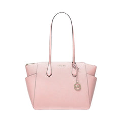 Michael Kors Marilyn Medium Saffiano Leather Tote Bag Powder Blush