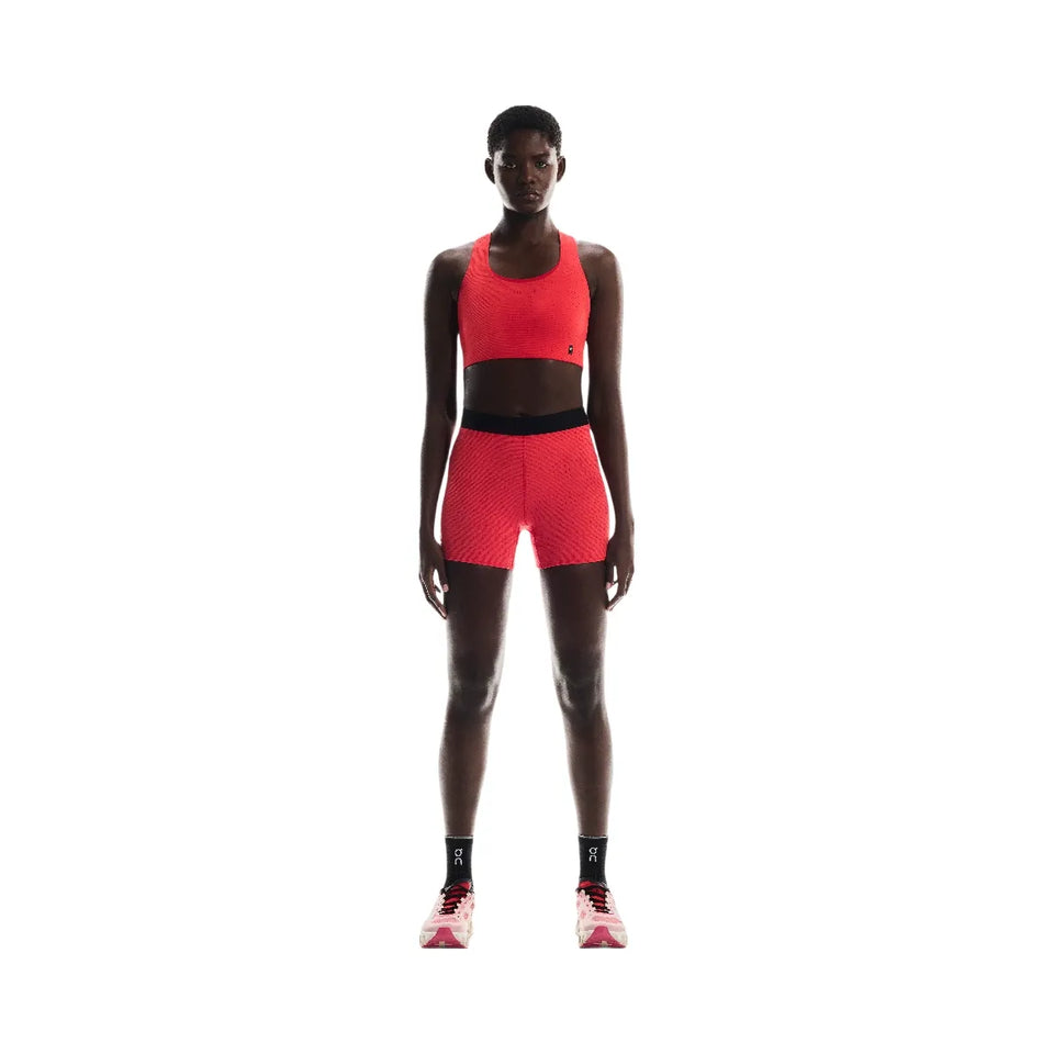 On Pace Tights Shorts Red