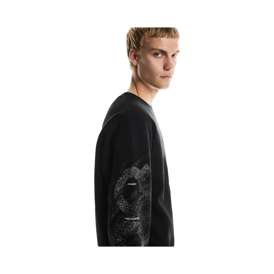 On Club Crew Graphic Black Olive