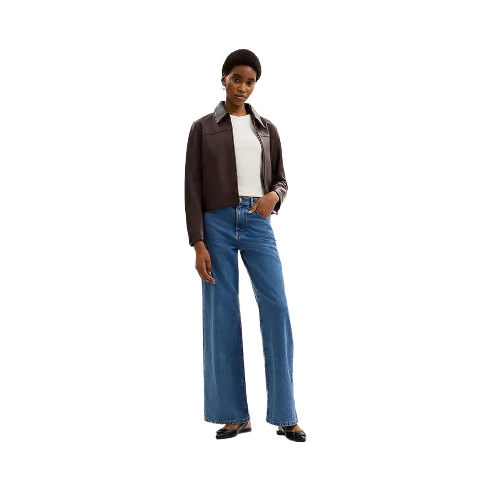 Coach High Rise Denim Jeans Hudson Medium Wash