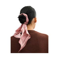 Coach Signature Silk Diamond Scarf Silk-Dusty Pink