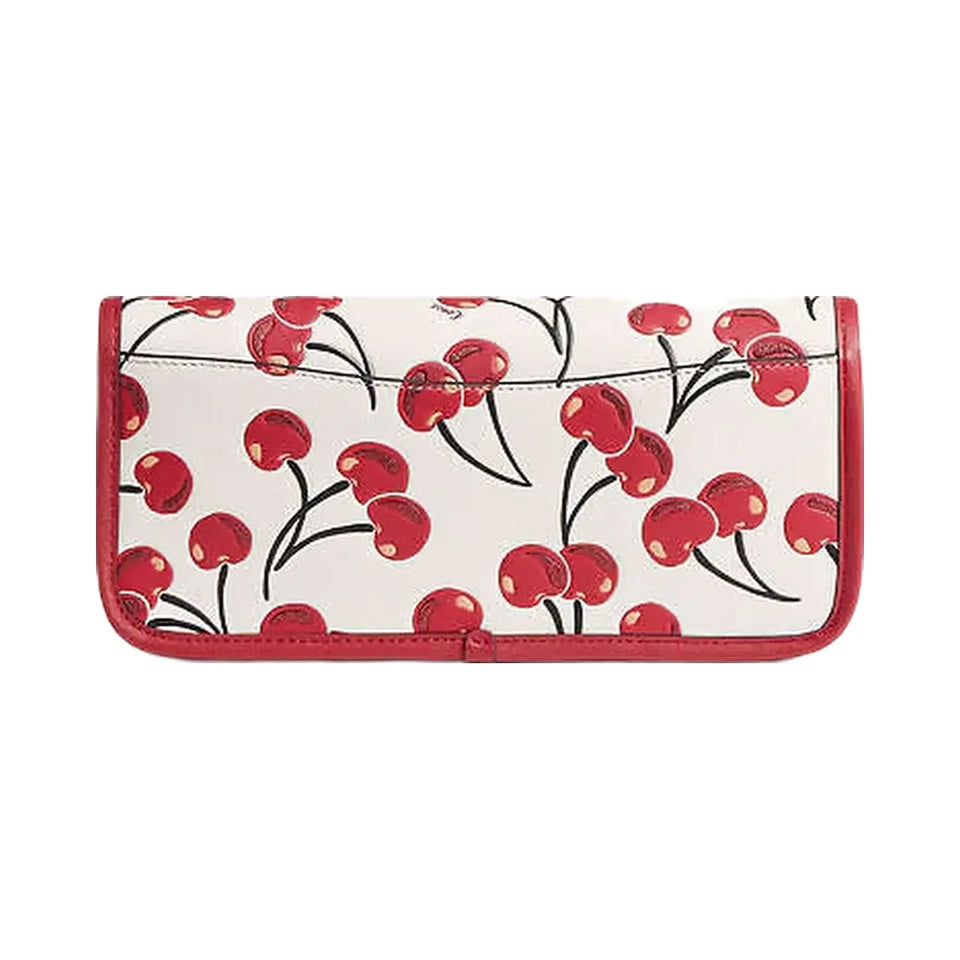 Coach Dinky Bag With Cherry Print Brass-Chalk Multi