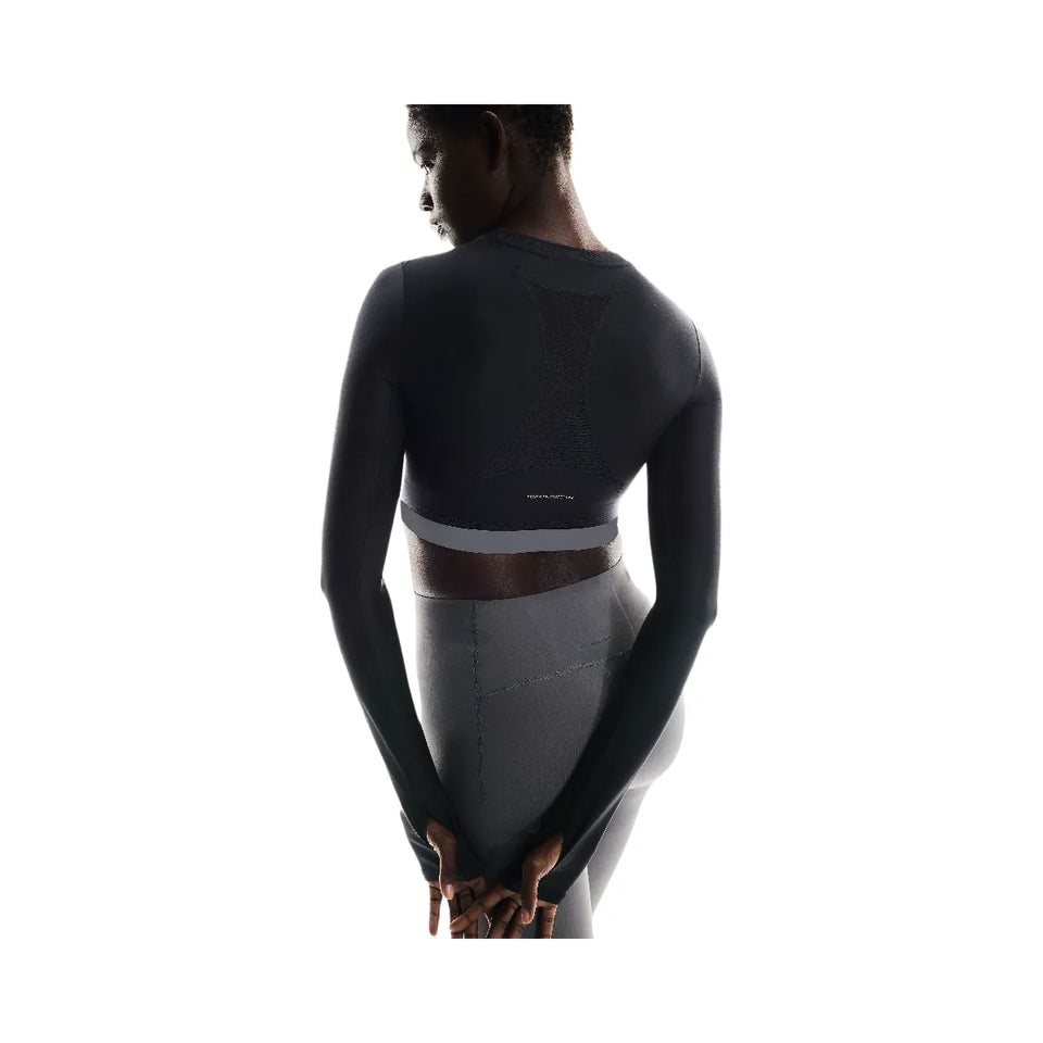 On Train Long Sleeve Crop Black