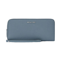 Michael Kors Large Pebbled Leather Continental Wallet Cornflower