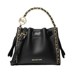 Michael Kors Signature Logo Billfold Wallet and Belt Gift Set Brown-Black