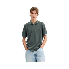 Coach Signature Trim Polo In Organic Cotton Ivy