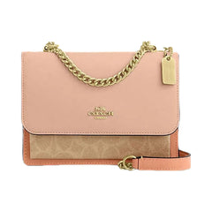 Coach Mini Klare Crossbody Bag In Colorblock Signature Canvas Signature Canvas-Im-Cream-Sand