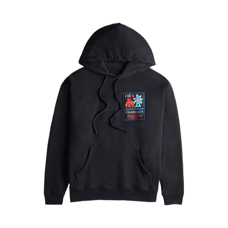 Coach Hoodie With Coachtopia Graphic Label Black