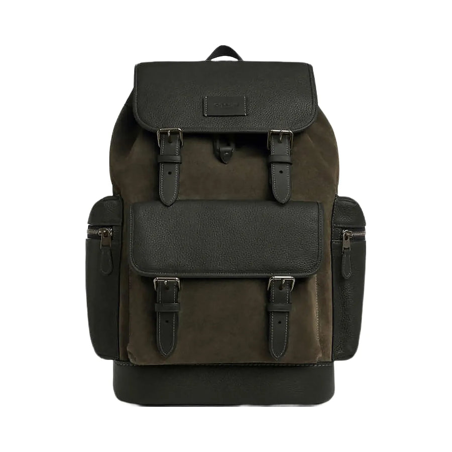 Coach Sprint Backpack Suede-Qb-Uniform Green