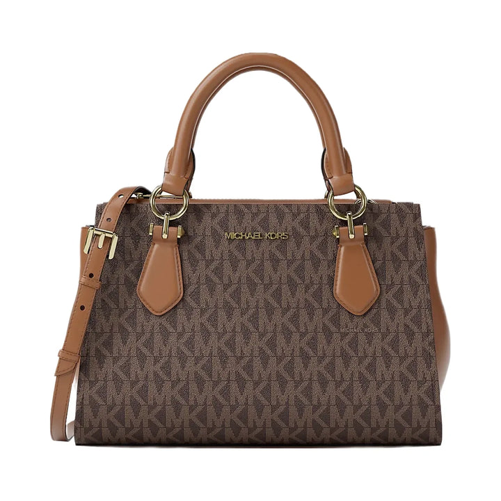 Michael Kors Marilyn Small Signature Logo Messenger Bag Brown